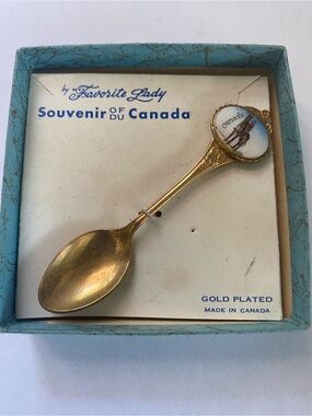 FREE with any PURCHASE Favourite Lady Souvenir Spoon Gold plated